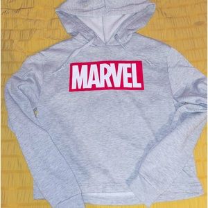 Long sleeve MARVEL sweatshirt crop top